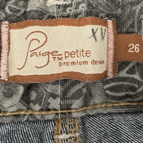 Paige H.H. Boot Cut Jeans Blue Size Petite 26 - Picture 5 of 8
